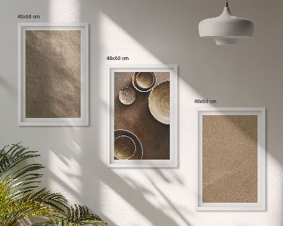 Billedsæt til soveværelset Minimalistiske stenstrukturer
