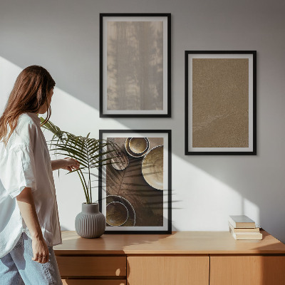 Billedvæg inspiration Minimalistiske teksturstrukturer