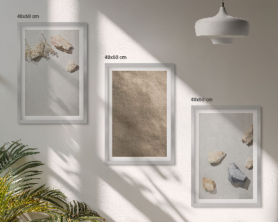 Billedsæt til soveværelset Stenstrand naturlige strukturer