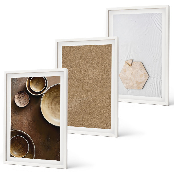 Billedvæg inspiration Minimalistiske teksturer og farver