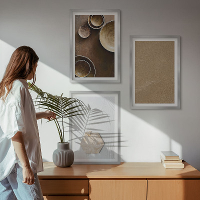 Billedvæg inspiration Minimalistiske teksturer og farver
