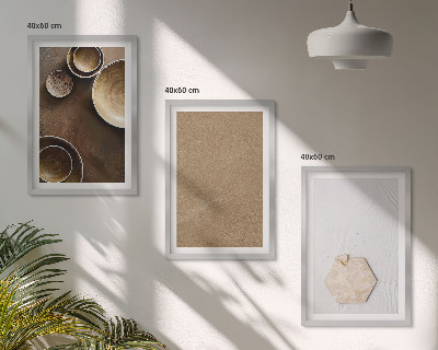 Billedvæg inspiration Minimalistiske teksturer og farver