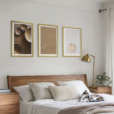Billedvæg inspiration Minimalistiske teksturer og farver