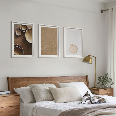 Billedvæg inspiration Minimalistiske teksturer og farver