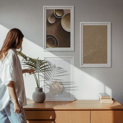 Billedvæg inspiration Minimalistiske teksturer og farver