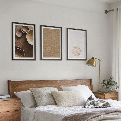 Billedvæg inspiration Minimalistiske teksturer og farver
