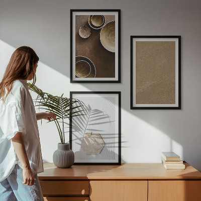 Billedvæg inspiration Minimalistiske teksturer og farver