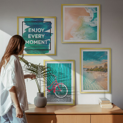 Billedsæt med ramme Inspiration til cykel på havbåd