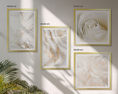 Billedvæg over sofa Elegante marmormønstre
