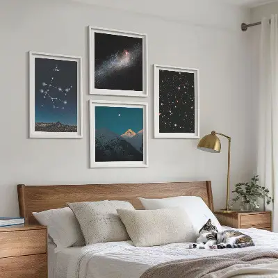Gemini-galaksens stjerner billedsæt med ramme