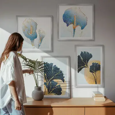 Citroner vinportræt af Kahlo billedvæg til over sofaen