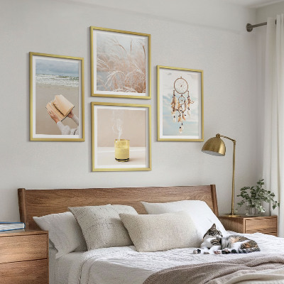 Billedsæt med ramme Sommerlandskaber i boho-stil