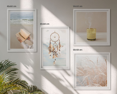 Billedsæt med ramme Sommerlandskaber i boho-stil