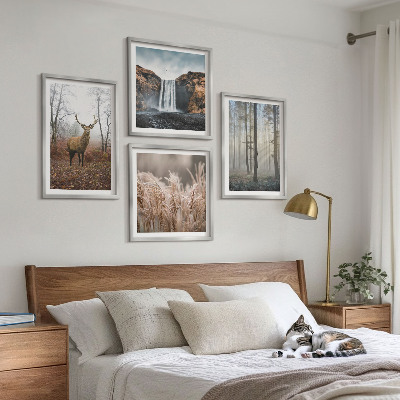 Billedvæg over sofa Skovlandskaber med vild natur