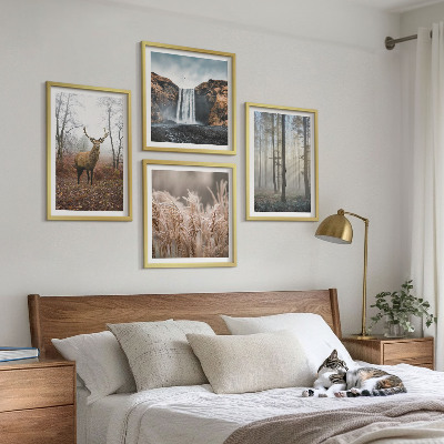 Billedvæg over sofa Skovlandskaber med vild natur