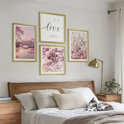 Blomsterbro Livsinspiration billedsæt med ramme