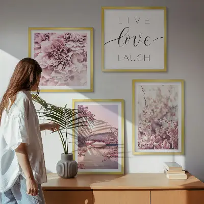 Blomsterbro Livsinspiration billedsæt med ramme