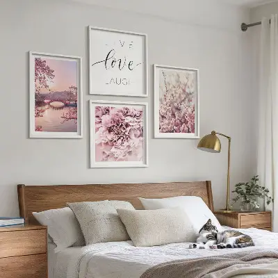 Blomsterbro Livsinspiration billedsæt med ramme