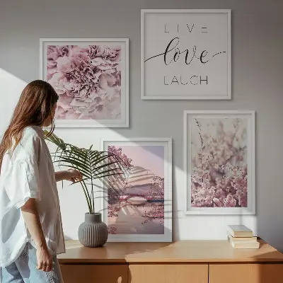 Blomsterbro Livsinspiration billedsæt med ramme