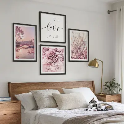 Blomsterbro Livsinspiration billedsæt med ramme