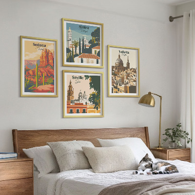 Billedsæt med ramme Retro bybilleder Sedona Sintra