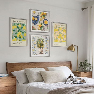 Billedvæg over sofa Citrusfrugt Italien