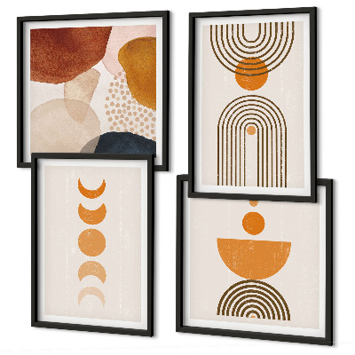 Billedvæg over sofa Boho minimalistiske dekorationer