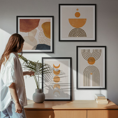 Billedvæg over sofa Boho minimalistiske dekorationer