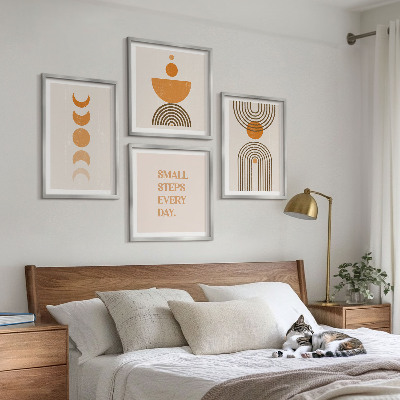Billedsæt med ramme Minimalistiske boho-mønstre