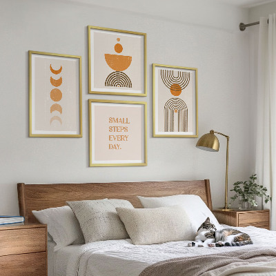 Billedsæt med ramme Minimalistiske boho-mønstre