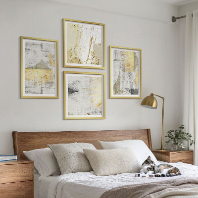 Billedvæg over sofa Abstrakte minimalistiske mønstre