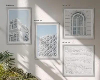 Moderne arkitekturgeometri billedsæt med ramme