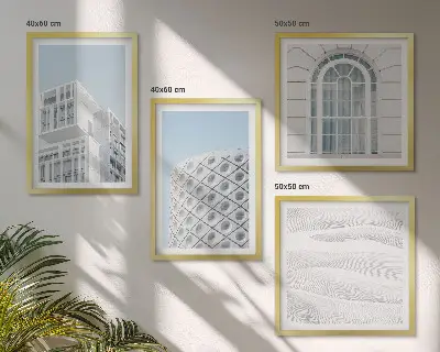 Moderne arkitekturgeometri billedsæt med ramme