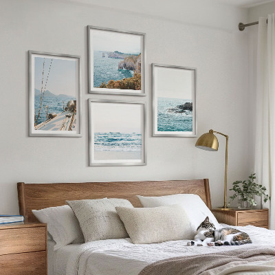 Billedvæg over sofa Udsigt over landskabet ved havet