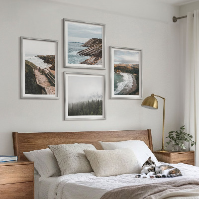 Billedvæg over sofa Udsigt over klipper, strandlandskaber