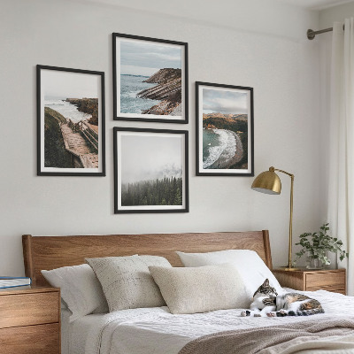 Billedvæg over sofa Udsigt over klipper, strandlandskaber