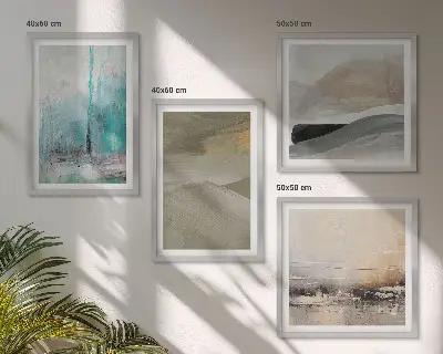 Abstrakt maleri til væggen billedvæg over sofaen