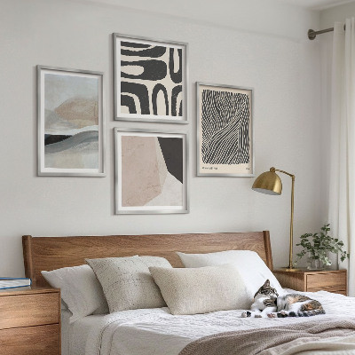 Billedvæg over sofa Abstrakte boho dekorationsmønstre