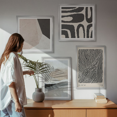 Billedvæg over sofa Abstrakte boho dekorationsmønstre