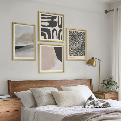 Billedvæg over sofa Abstrakte boho dekorationsmønstre