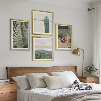 Billedvæg over sofa Tilbehør til tropiske planter