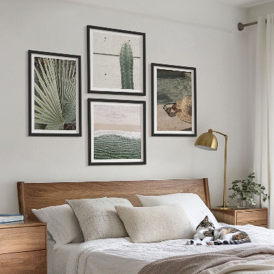 Billedvæg over sofa Tilbehør til tropiske planter