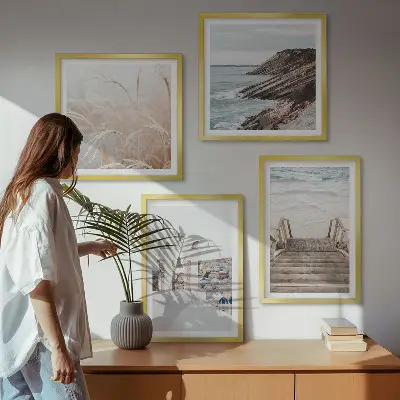 Havarkitektur Santorini billedsæt med ramme