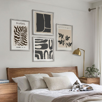 Billedvæg over sofa Minimalistiske planteplakater