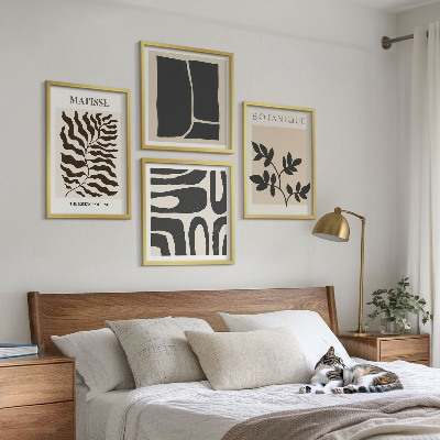 Billedvæg over sofa Minimalistiske planteplakater