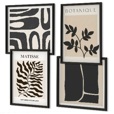 Billedvæg over sofa Minimalistiske planteplakater