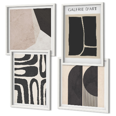 Billedsæt med ramme Abstrakte minimalistiske plakater
