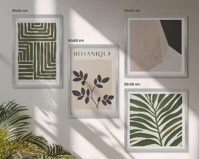 Billedvæg over sofa Botaniske boho-kompositioner