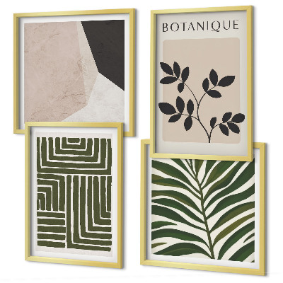 Billedvæg over sofa Botaniske boho-kompositioner