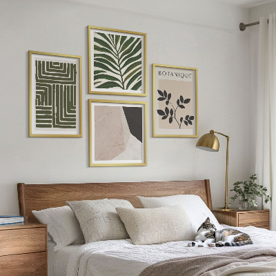 Billedvæg over sofa Botaniske boho-kompositioner